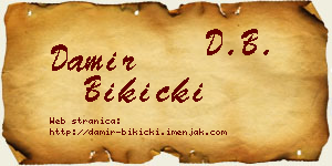 Damir Bikicki vizit kartica